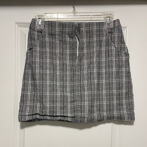 Plaid Mini Skirt